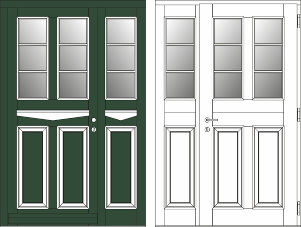 Haustür "Butzow 2" ST19
