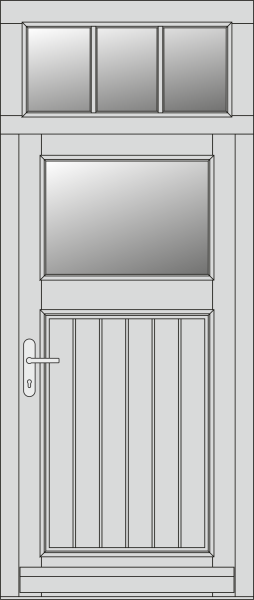 Haustür "Bentwisch 1" mit Oberlicht OL03